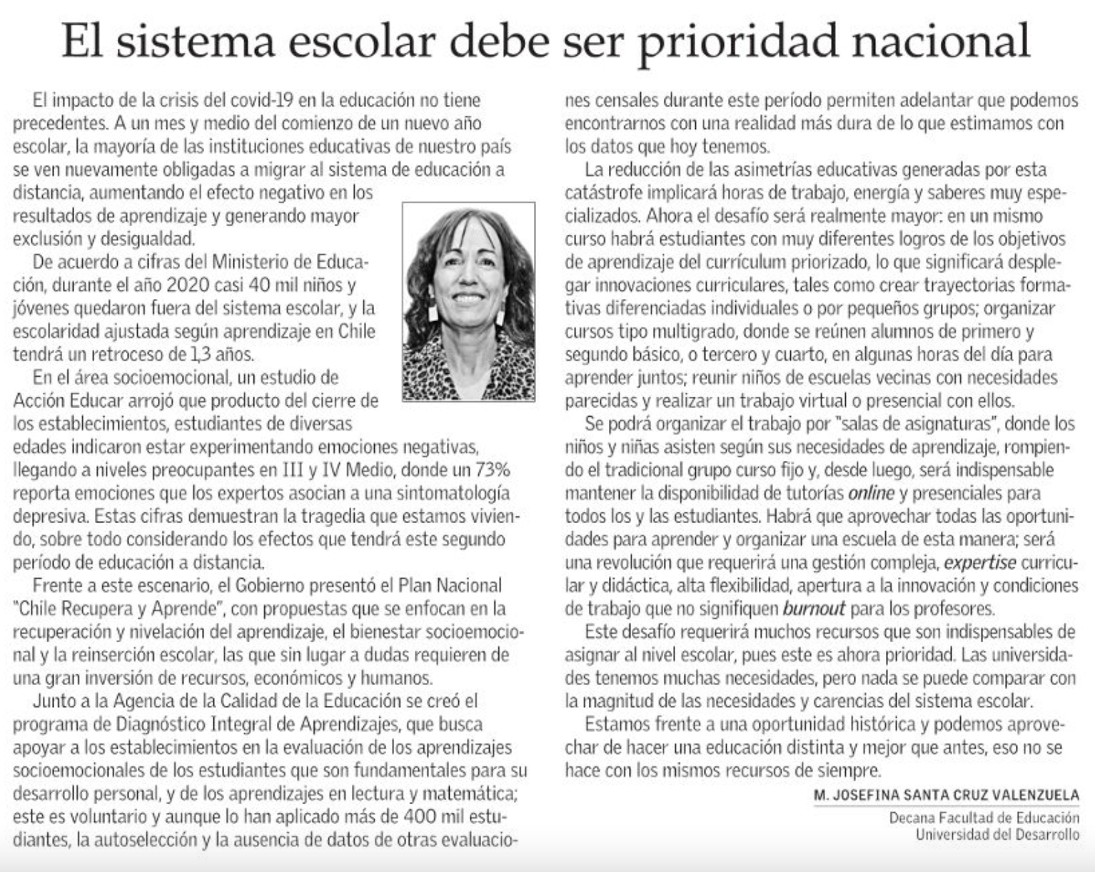 Articulo De Opinion Sobre Mi Colegio